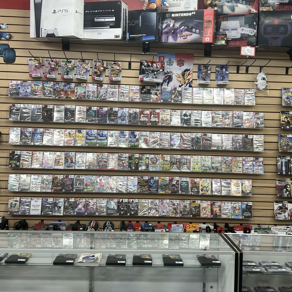 Video Game Geeks - Entire wall full of switch games sure to fit any taste in video games - Video Game Stores Near Me - Anaheim, California
