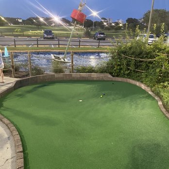 Shipwreck Island Adventure Golf - Looking out on parking lot - Mini Golf Near Me - Myrtle Beach, South Carolina Shipwreck Island Adventure Golf - Looking out on parking lot - Mini Golf Near Me - Myrtle Beach, South Carolina