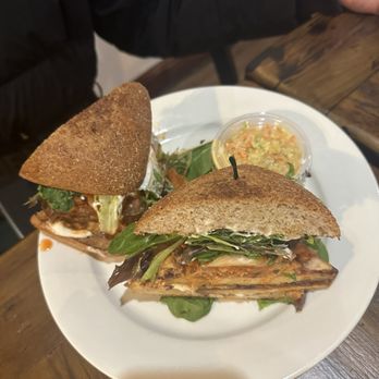 Subia's Vegan Cafe - Delish sandwich with Tempe - Vegan Near Me - Jersey City, New Jersey