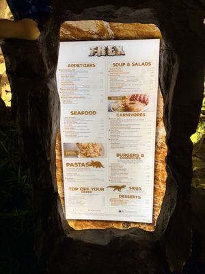 Menu photo 8 T-Rex Cafe Lake Buena Vista, FL