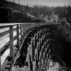 Myra-Bellevue Provincial Park - Turn of the Century Engineering Marvel BW