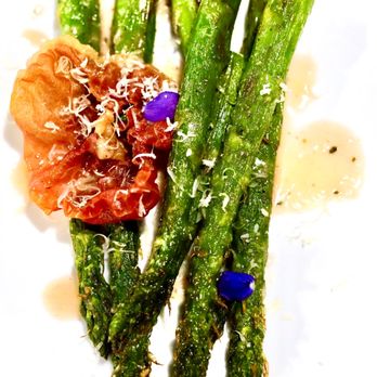 Tata's Cafe - Roasted asparagus and prosciutto with mustard vinaigrette - Breakfast & Brunch Near Me - Hawthorne, California Tata's Cafe - Roasted asparagus and prosciutto with mustard vinaigrette - Breakfast & Brunch Near Me - Hawthorne, California