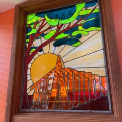The Breadboard Restaurant - Antique stained glass window