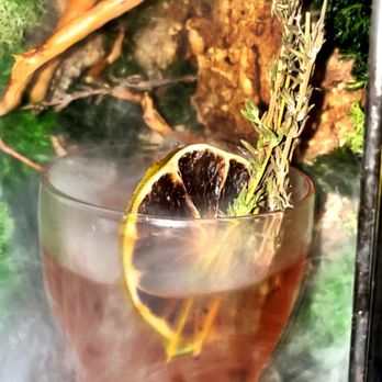 The Manor Bar - The New Wilderness" - Monkey 47 Gin, Cardamom-Infused St. Germain, Dolin Blanc, Verjus Blanc, port wine, Angostura bitters - magical! - Lounges Near Me - Montecito, California The Manor Bar - The New Wilderness" - Monkey 47 Gin, Cardamom-Infused St. Germain, Dolin Blanc, Verjus Blanc, port wine, Angostura bitters - magical! - Lounges Near Me - Montecito, California