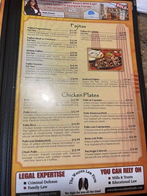 Menu photo 2 El Cazador Valdosta, GA