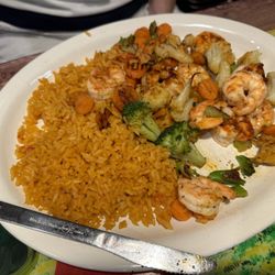 Margarita's Grill - Shrimp and veggies at Margarita's Grill on May 27, 2024