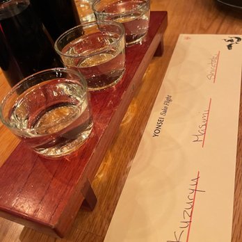 Yonsei Handrolls - Sake flight - Japanese Near Me - Oakland, California Yonsei Handrolls - Sake flight - Japanese Near Me - Oakland, California