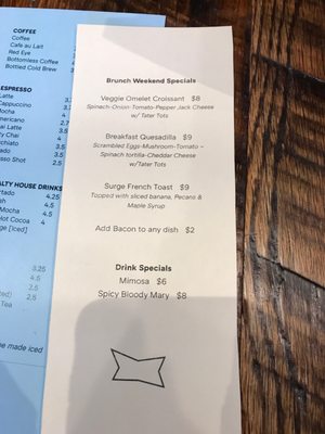 Menu photo 4 Surge Coffee Bar & Billiards Chicago, IL