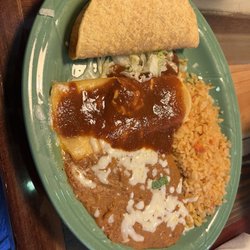 La Carreta - LaPlace - Taco, cheese enchilada, rice and beans