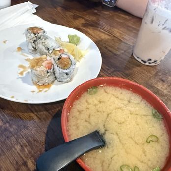 Osaka Ramen And Sushi - Shrimp tempura roll and miso soup - Sushi Bars Near Me - Virginia Beach, Virginia Osaka Ramen And Sushi - Shrimp tempura roll and miso soup - Sushi Bars Near Me - Virginia Beach, Virginia