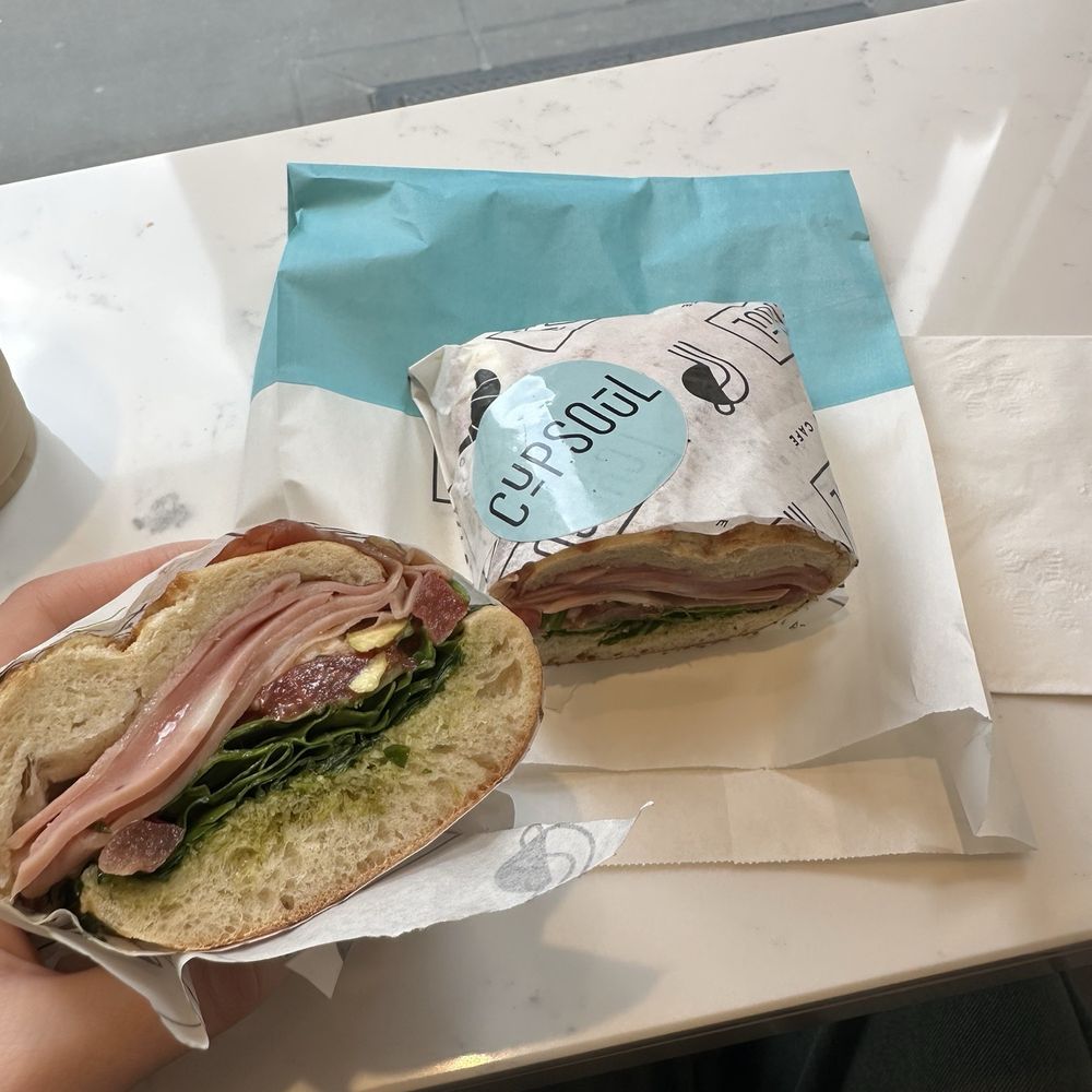 CupSoul Cafe - Mortadella Pesto Sandwich - Cafes Near Me - New York, New York CupSoul Cafe - Mortadella Pesto Sandwich - Cafes Near Me - New York, New York