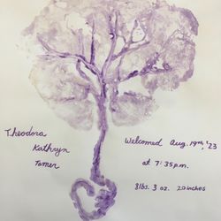 SF Placenta Encapsulation - Custom Print. Made with a non-toxic paint that washes off.