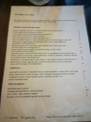 Menu photo 1 Two Beans and A Farm Mernda, VIC