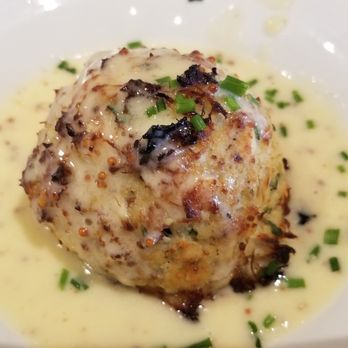 Davio's - Crab Cake with amazing sauce - hint of lemon that just closes out each bite perfectly. - Steakhouses Near Me - Braintree, Massachusetts Davio's - Crab Cake with amazing sauce - hint of lemon that just closes out each bite perfectly. - Steakhouses Near Me - Braintree, Massachusetts