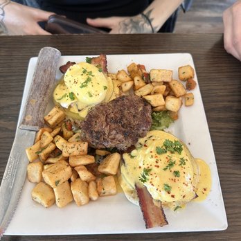 The Rustic Spoon - filet mignon benedict - Breakfast & Brunch Near Me - Virginia Beach, Virginia