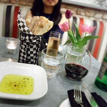 Centonove - Table Bread and Herb Dipping Oil, probably the best thing we had here - Italian Near Me - Los Gatos, California