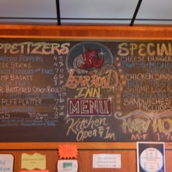 Lear Road Inn - Menu