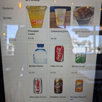 Tapsilog Express - Menu - drinks - Filipino Near Me - San Leandro, California