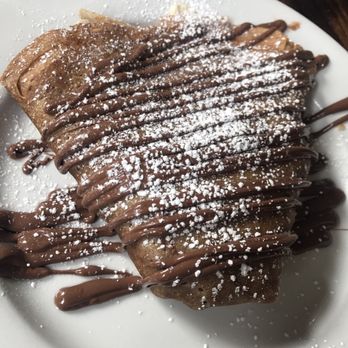 Blue Daisy - Nutella crepe with strawberry, banana , and powdered sugar - Creperies Near Me - Santa Monica, California