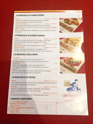 Menu photo 2 La Bracioleria Milan, MI