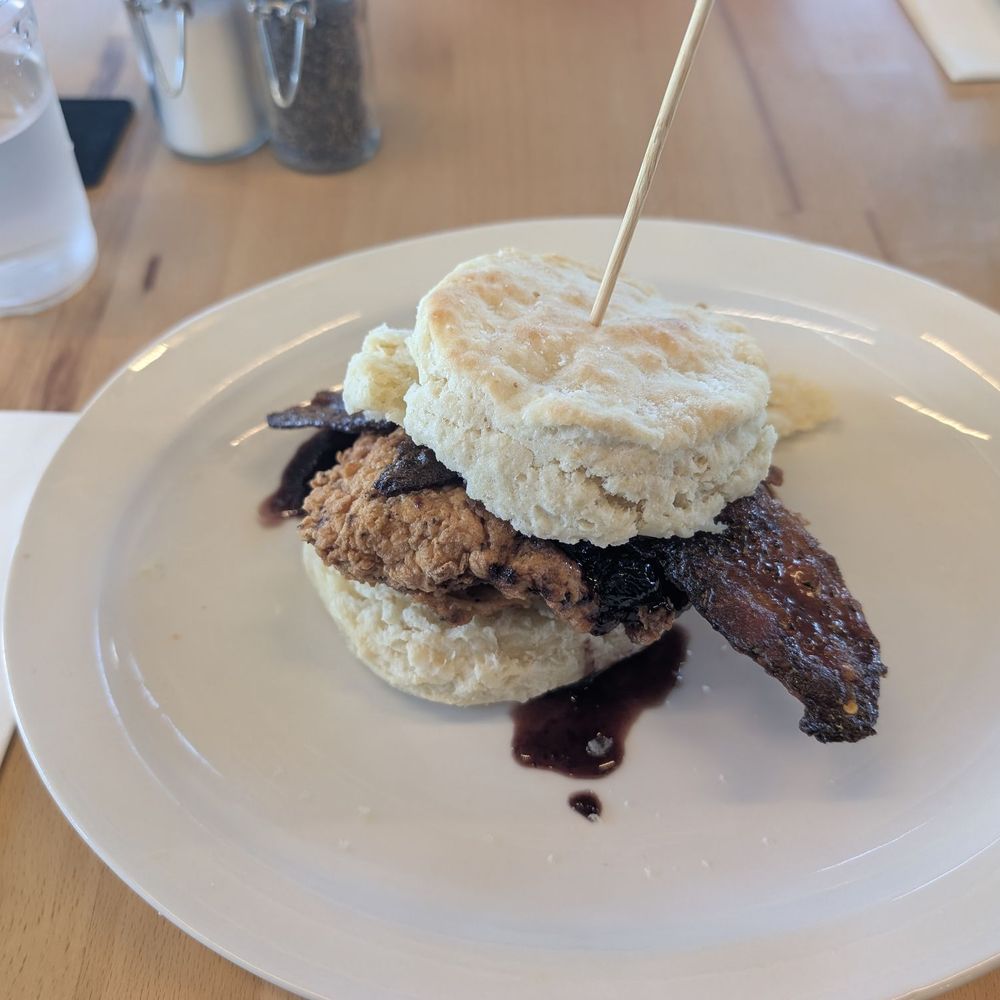 Union Biscuit - Peanut butter jelly and bacon chicken sandwich on a biscuit. Wonderful! - Breakfast & Brunch Near Me - Las Vegas, Nevada