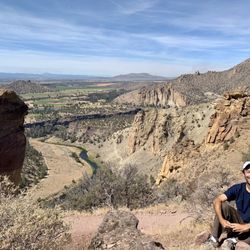Misery Ridge Trail - Taking a moment to sit down and appreciate the overlook.
