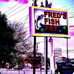 Fred's Fish Fry sign