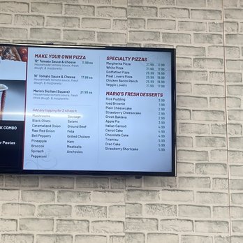 Mario's Original - Menu - Pizza Near Me - Baltimore, Maryland Mario's Original - Menu - Pizza Near Me - Baltimore, Maryland