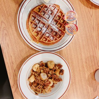 Maryanne's Homestyle Cooking - 4. Homemade Belgian Waffle side of Sauteed Walnuts and Bananas - Burgers Near Me - Levittown, Pennsylvania