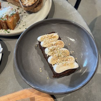 Five5eeds - Banana Bread With Espresso Cream - Coffee & Tea Near Me - Park City, Utah Five5eeds - Banana Bread With Espresso Cream - Coffee & Tea Near Me - Park City, Utah