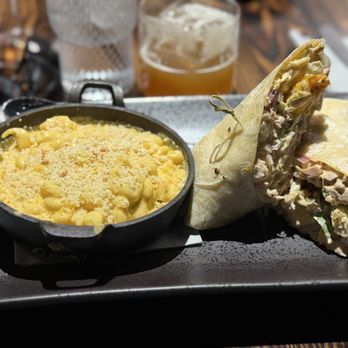 Pour Therapy Az - Chicken Wrap with Mac & Cheese - American Near Me - Casa Grande, Arizona Pour Therapy Az - Chicken Wrap with Mac & Cheese - American Near Me - Casa Grande, Arizona