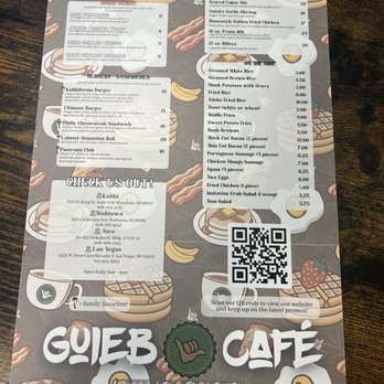 Guieb Cafe - Menu - New American Near Me - Honolulu, Hawaii Guieb Cafe - Menu - New American Near Me - Honolulu, Hawaii