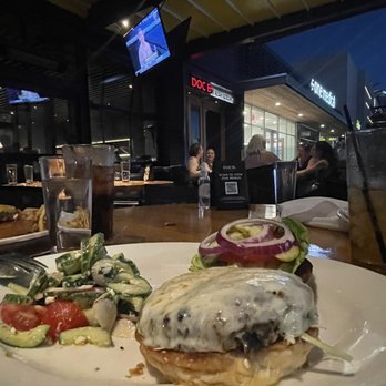 Doc B's Restaurant + Bar - "All Green" Burger - New American Near Me - Austin, Texas Doc B's Restaurant + Bar - "All Green" Burger - New American Near Me - Austin, Texas