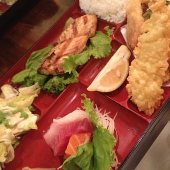 Fish N Gari - Dinner bento with sashimi, mixed tempura, and Saba shioyaki - Sushi Bars Near Me - San Francisco, California Fish N Gari - Dinner bento with sashimi, mixed tempura, and Saba shioyaki - Sushi Bars Near Me - San Francisco, California