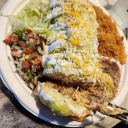 Los Bros Taco Shop - Chimichanga plate