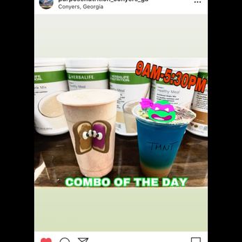 Purpose Nutrition - a cup of coffee and a cup of ice cream - Juice Bars & Smoothies Near Me - Conyers, Georgia