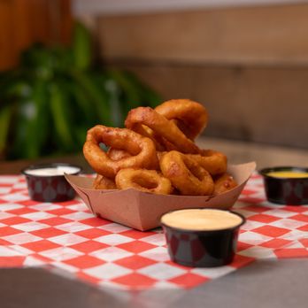 Smash Shack Burger - Onion Rings! - Burgers Near Me - Delaware, Ohio