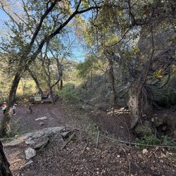 Colorado Bend State Park - Bottom of the falls with an observation deck