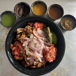 the ingredients of a mexican dish