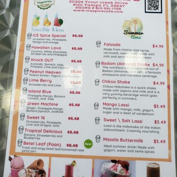 Ice Spice Cafe - Drinks - Indian Near Me - Tampa, Florida