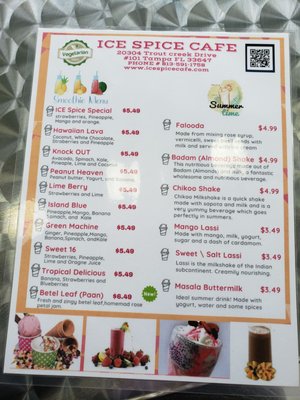 Menu photo 8 Ice Spice Cafe Tampa, FL