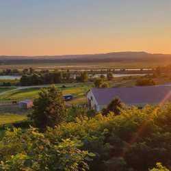 Goldmoor Dining & Spirits - View from the patio at sunset