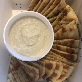 Christo's On Alki - Pita with Skordalia $9.95 - Greek Near Me - Seattle, Washington