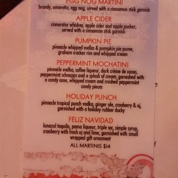 Kit Kat Club - How can you say no to these holiday drinks? - Lounges Near Me - Chicago, Illinois