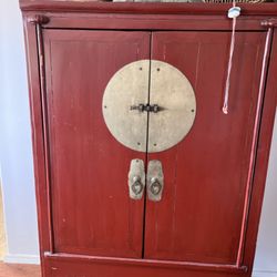 Steven's Art & Antiques - Early 20th century, end of Qing Wedding Cabinet x 2