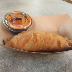 Empanadas at Toma orang cafe at Busch gardens wild oasis