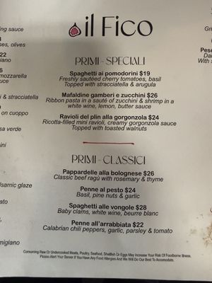 Menu photo 3 Il Fico Johnston, RI Menu photo 3 Il Fico Johnston, RI