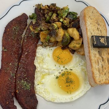Sweet Maple - Farm fresh plate! With millionaires bacon - Breakfast & Brunch Near Me - Cupertino, California Sweet Maple - Farm fresh plate! With millionaires bacon - Breakfast & Brunch Near Me - Cupertino, California