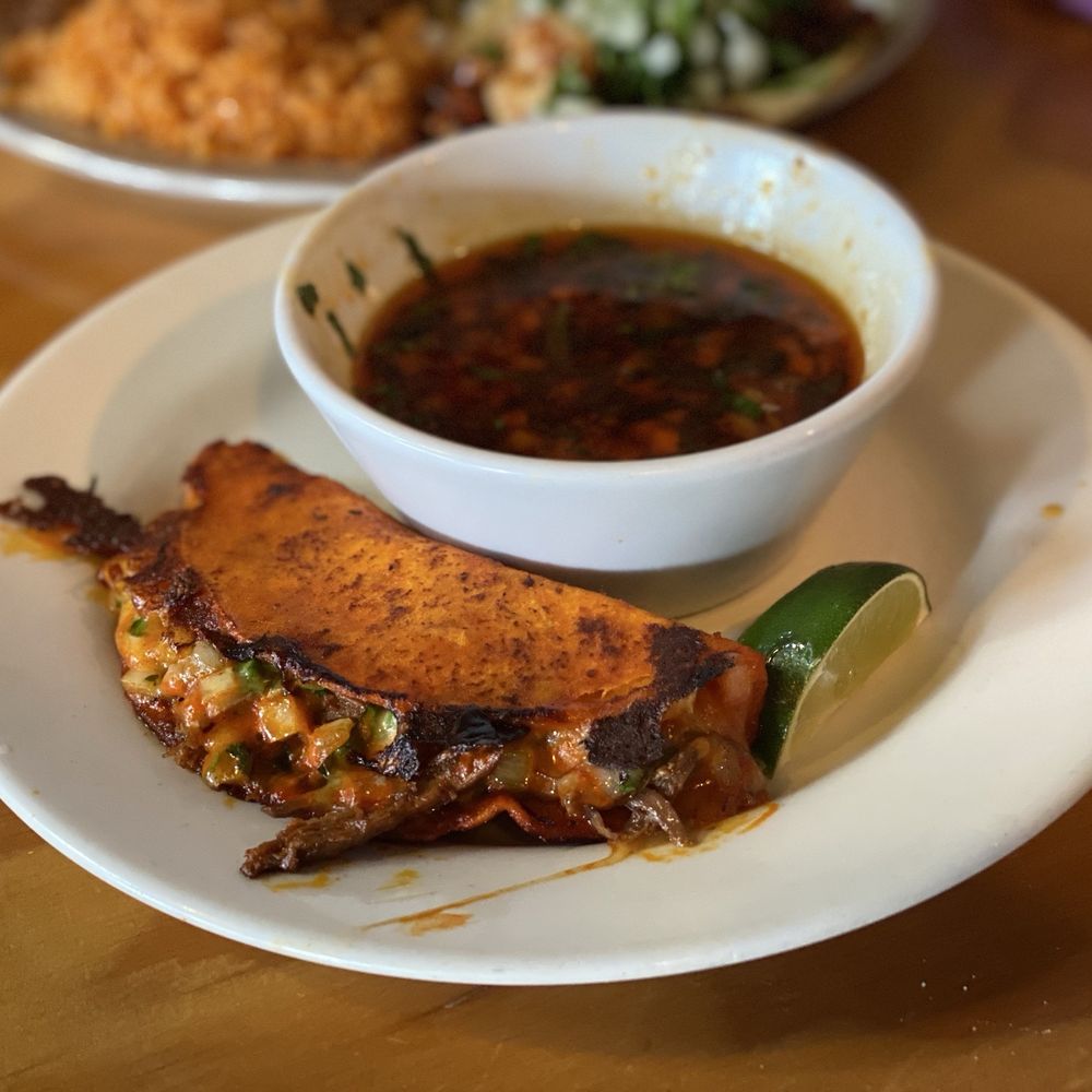 Nanys Tacos - Birria taco with consume dip - Mexican Near Me - Williams, Arizona Nanys Tacos - Birria taco with consume dip - Mexican Near Me - Williams, Arizona