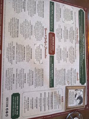 Menu photo 1 The Old Spaghetti Factory Fullerton, CA
